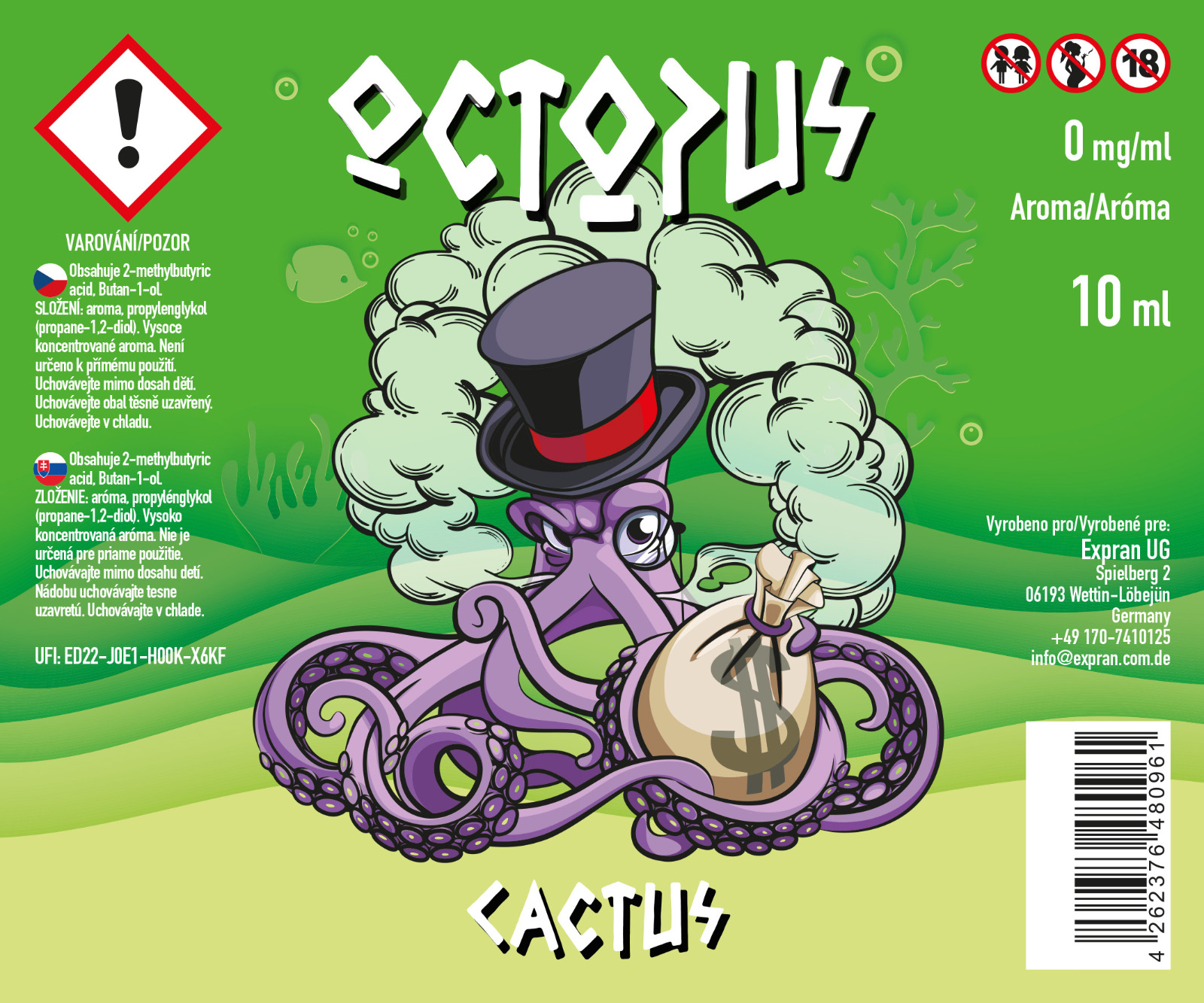 10 ml Octopus - Cactus