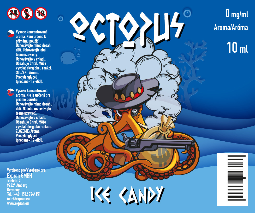 10 ml Octopus - Ice Candy
