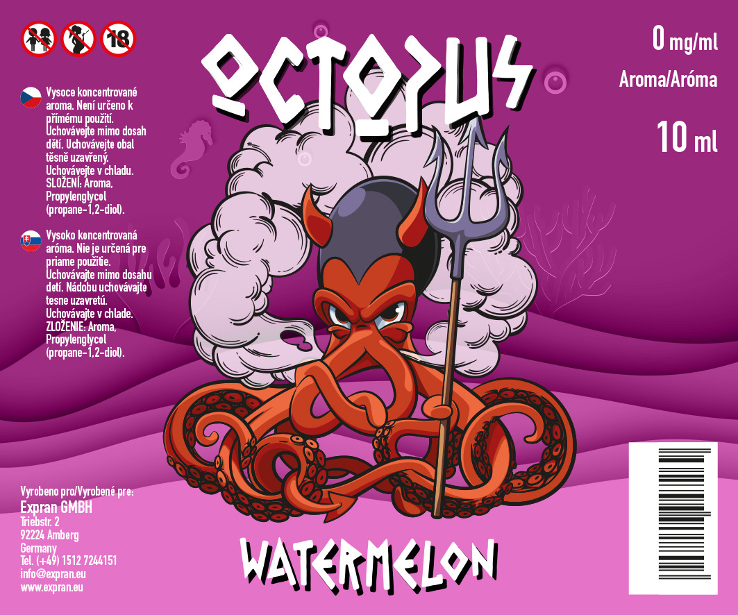10 ml Octopus - Watermelon