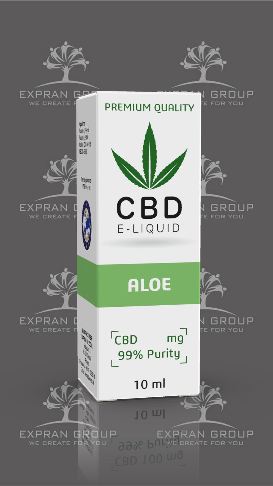 10 ml CBD Vape Liquid - Aloe 600mg (6%)