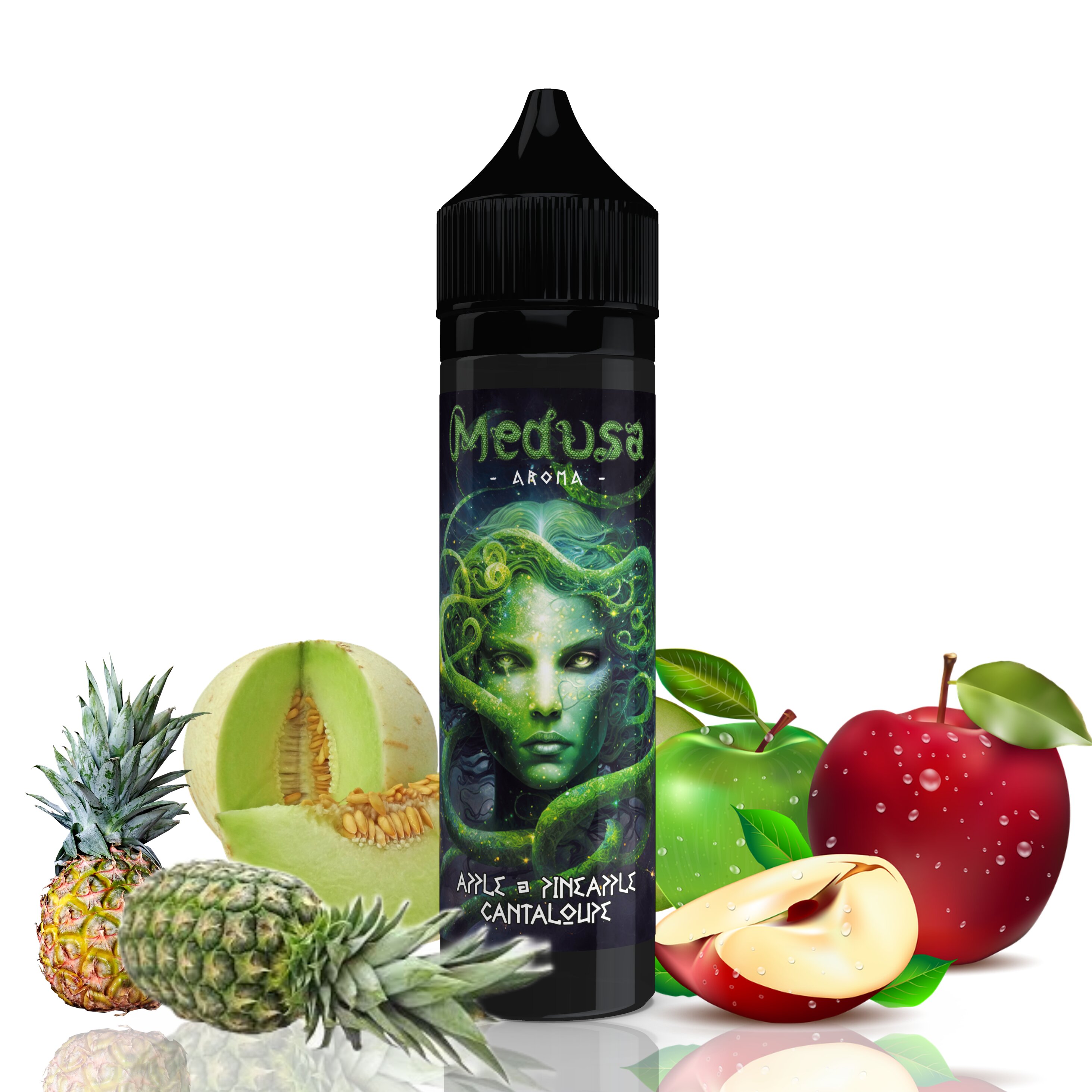 10 ml Medusa - Apple Pineapple Cantaloupe (Shake & Vape)