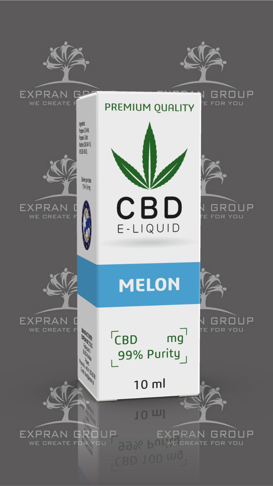 10 ml CBD Vape Liquid - Melon 600mg (6%)