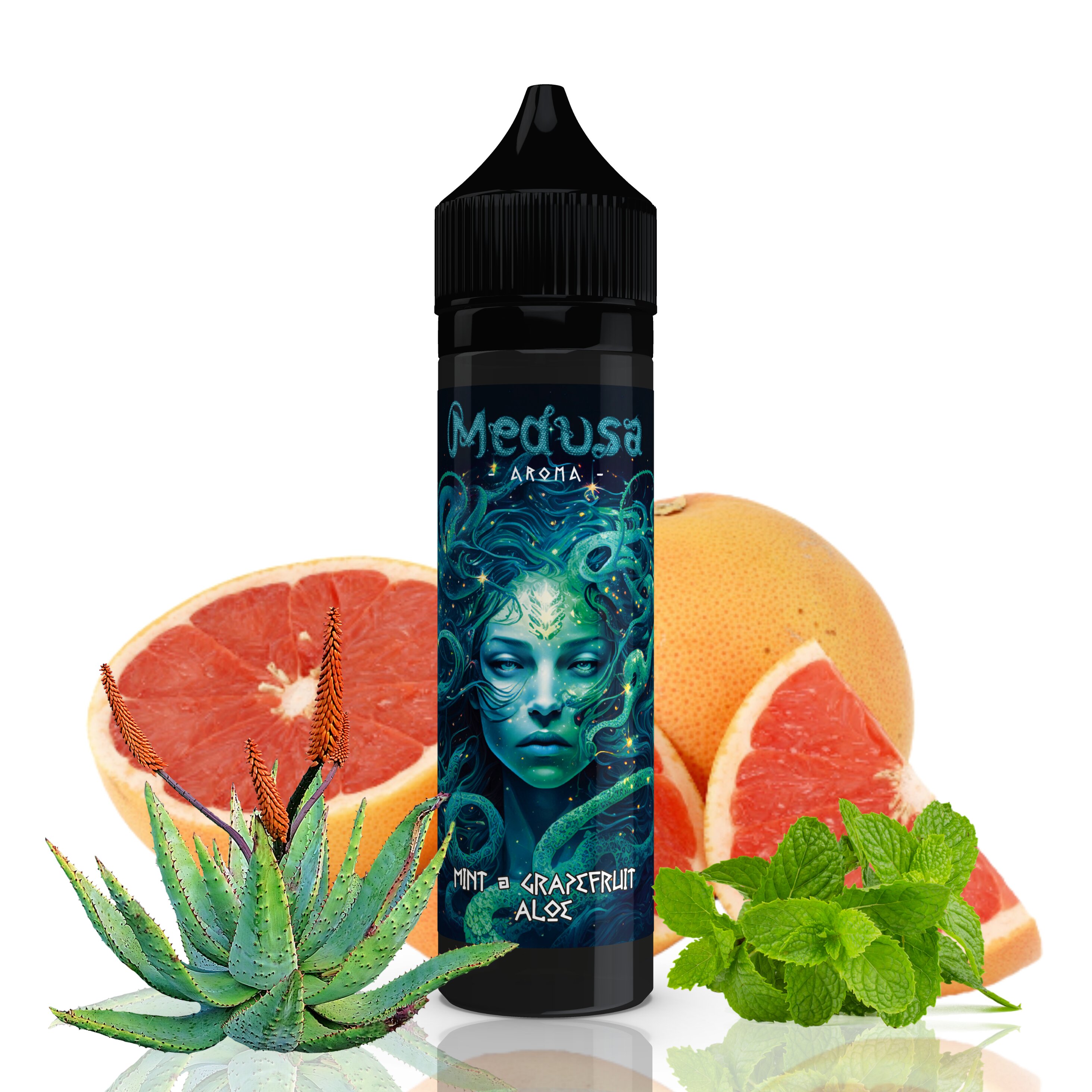 10 ml Medusa - Mint Grapefruit Aloe (Shake & Vape)