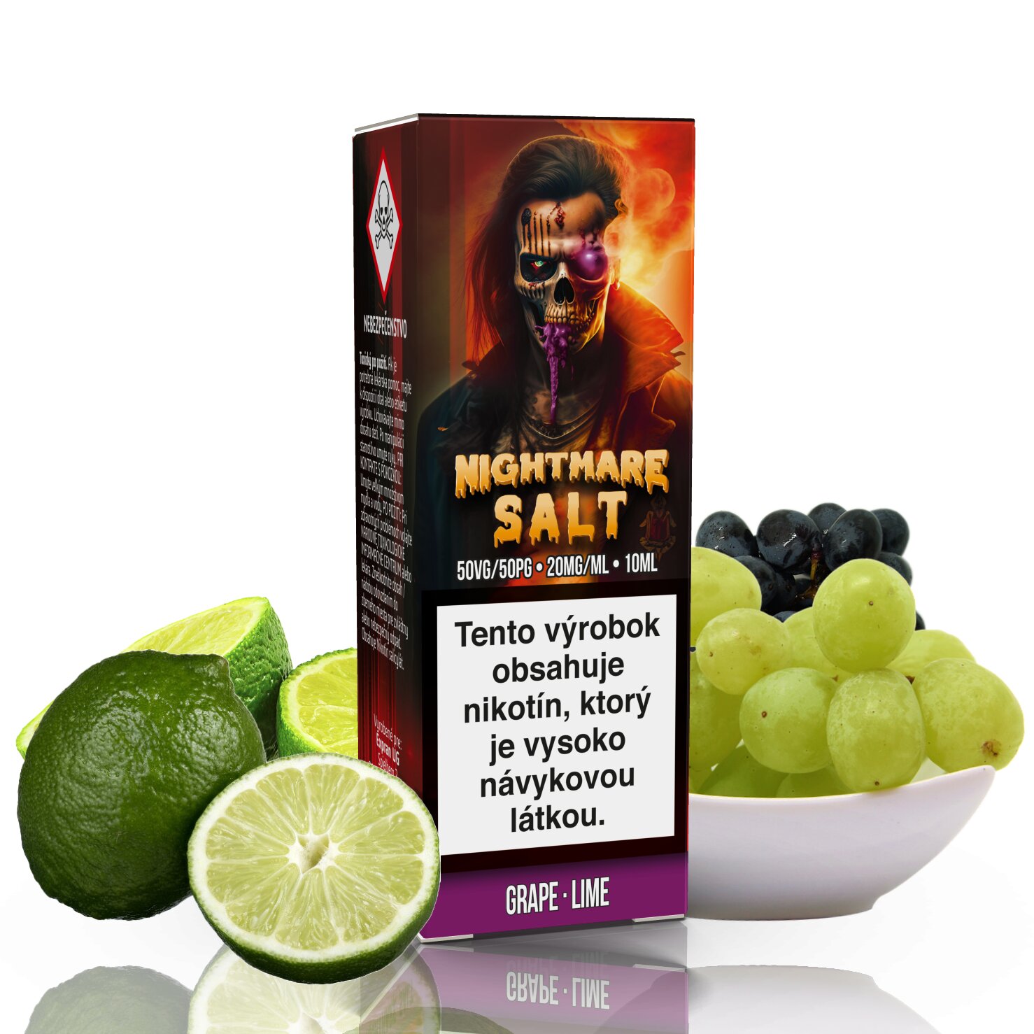 10 ml Nightmare Salt - Grape Lime 20 mg/ml 