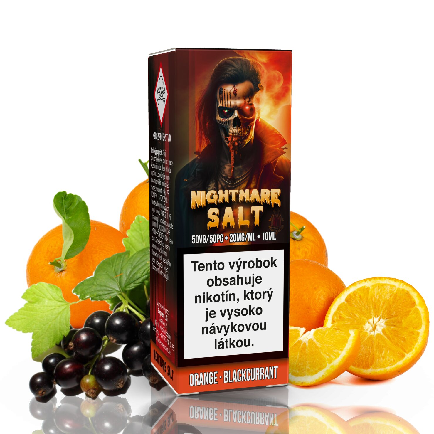 10 ml Nightmare Salt - Orange Blackcurrant 20 mg/ml 
