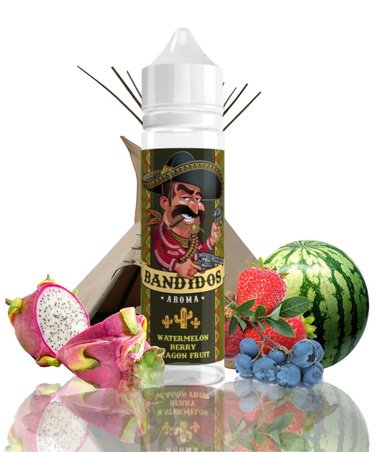 10 ml Bandidos - Watermelon Berry Dragon Fruit (Shake & Vape)