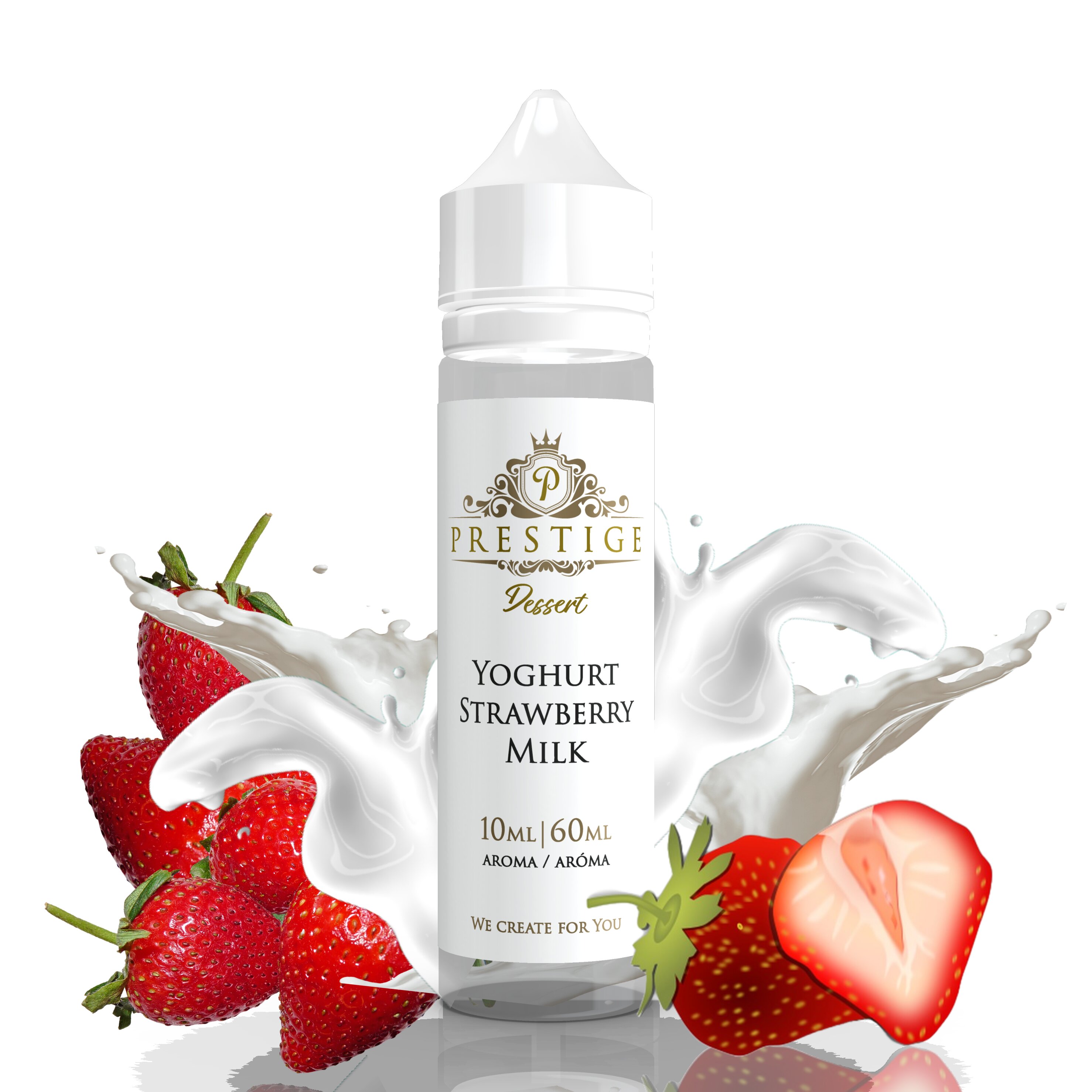 10 ml Prestige Dessert - Yoghurt Strawberry Milk (Shake & Vape)