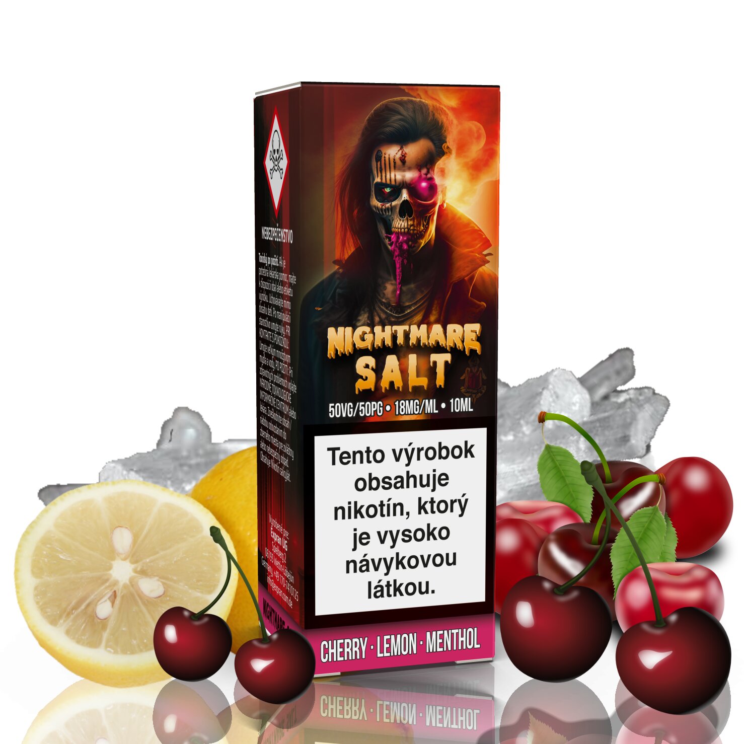 10 ml Nightmare Salt - Cherry Lemon Menthol 18 mg/ml 