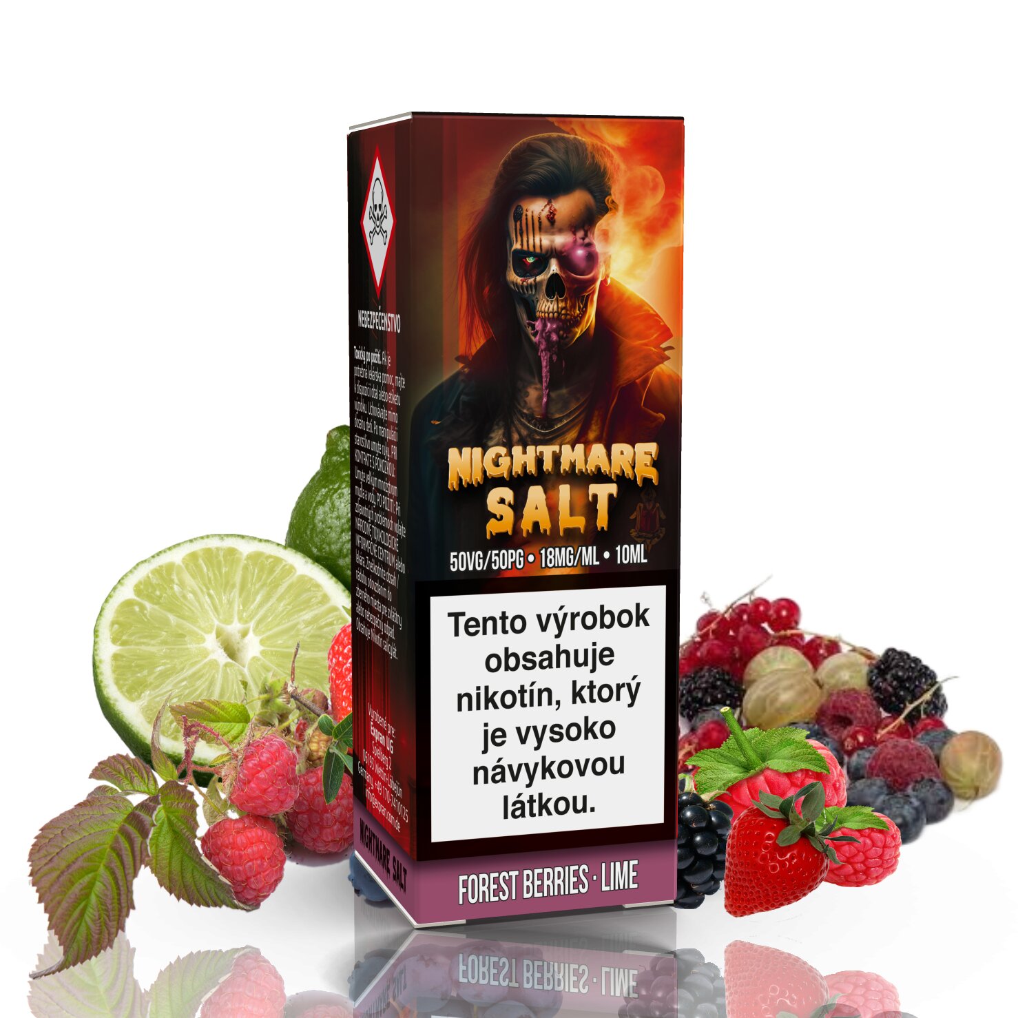 10 ml Nightmare Salt - Forest Berries Lime 18 mg/ml 