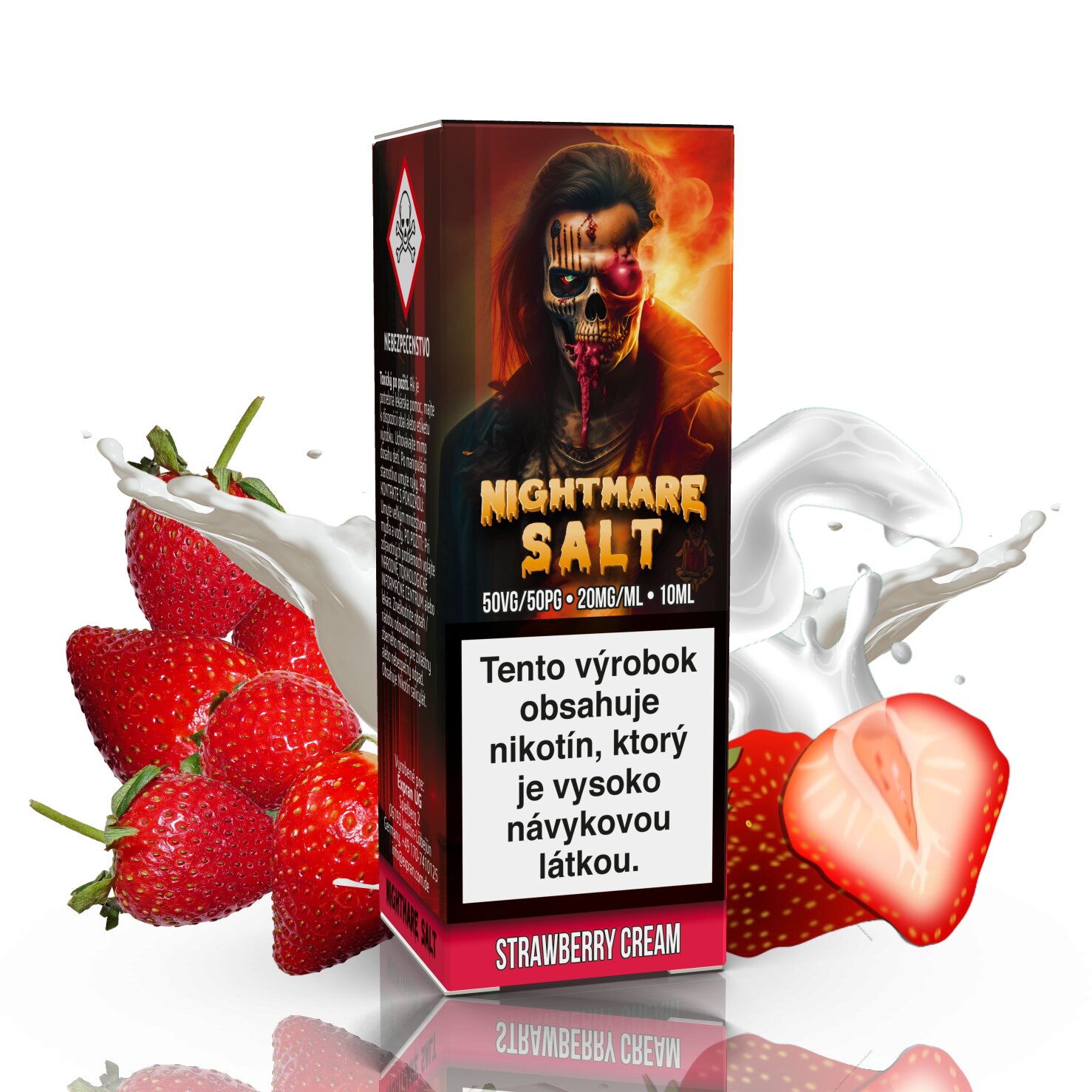10 ml Nightmare Salt - Strawberry Cream 20 mg/ml 