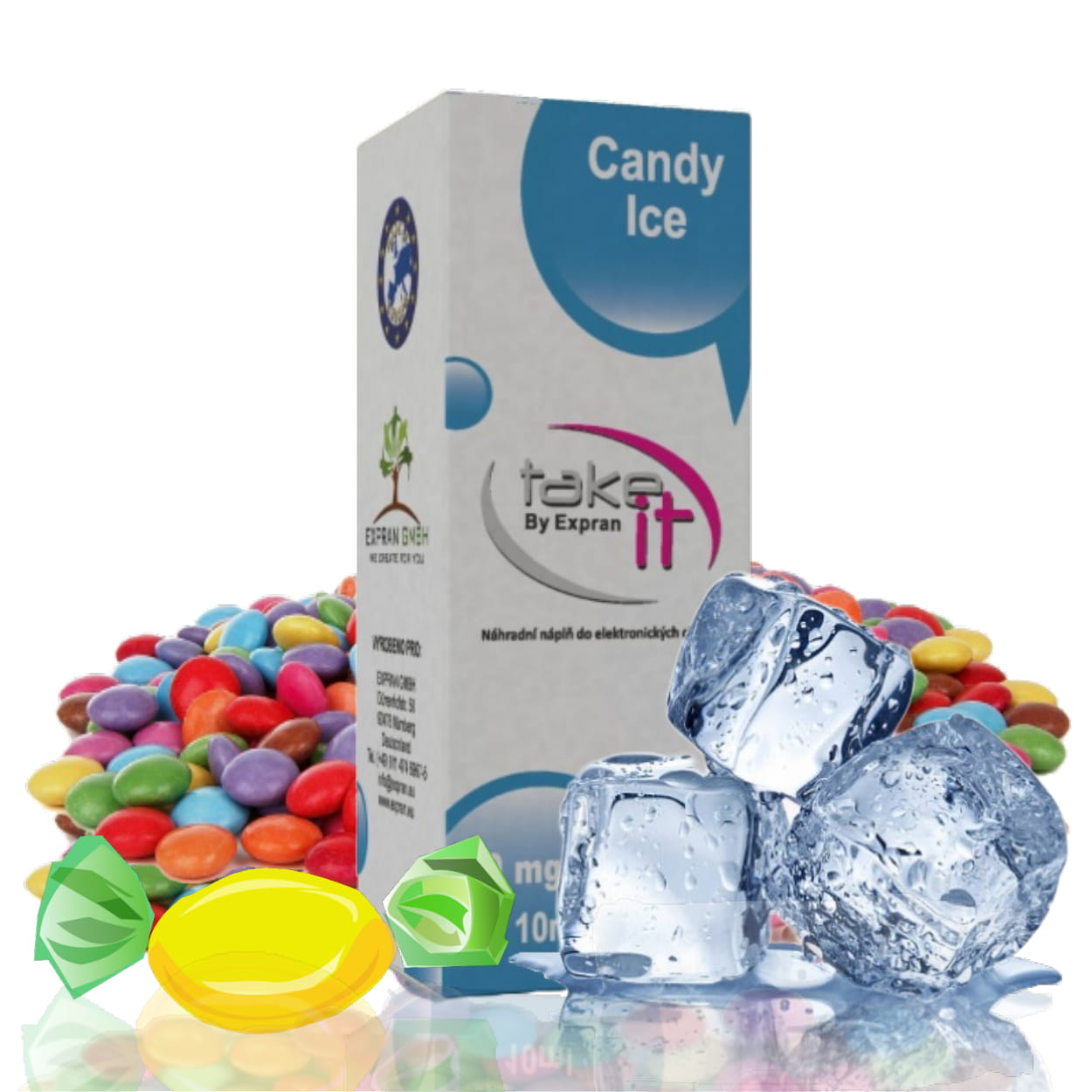 10 ml Take It - Candy Ice 0 mg/ml