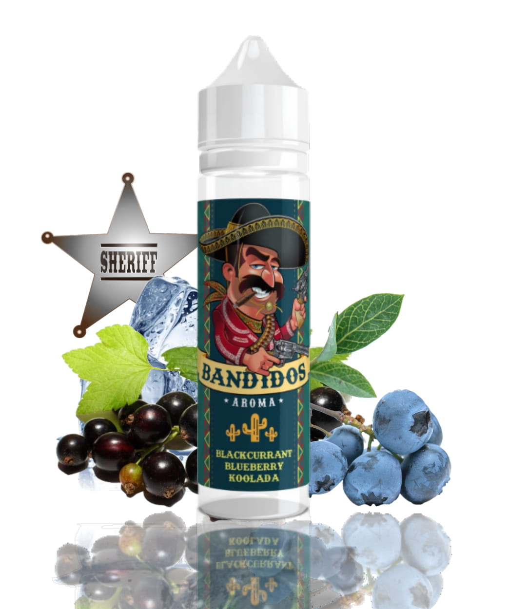 10 ml Bandidos - Blackcurrant Blueberry Koolada (Shake & Vape)